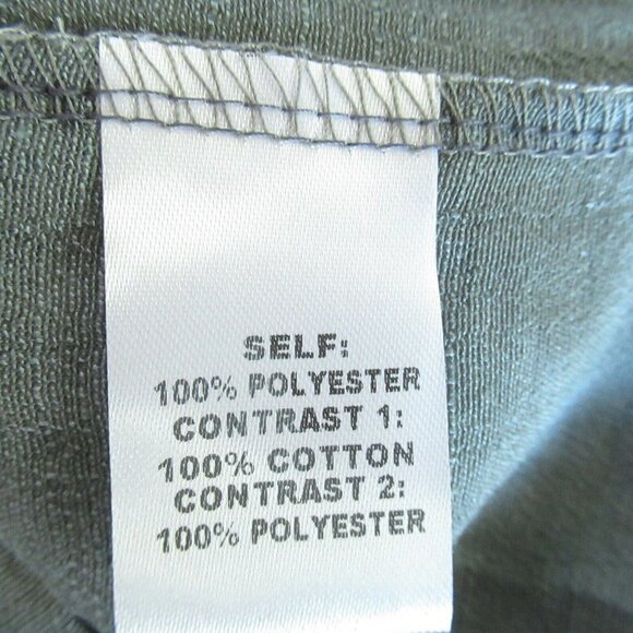 Easel Tunic Top Slub Tiered Ruffle Stripe T Shirt Short Sleeve - Picture 7 of 7